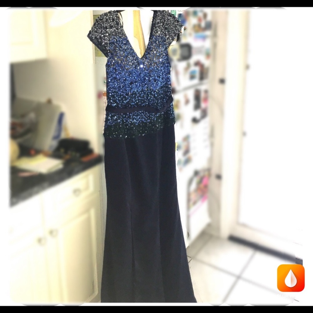 Camille navy gown. Size 12
